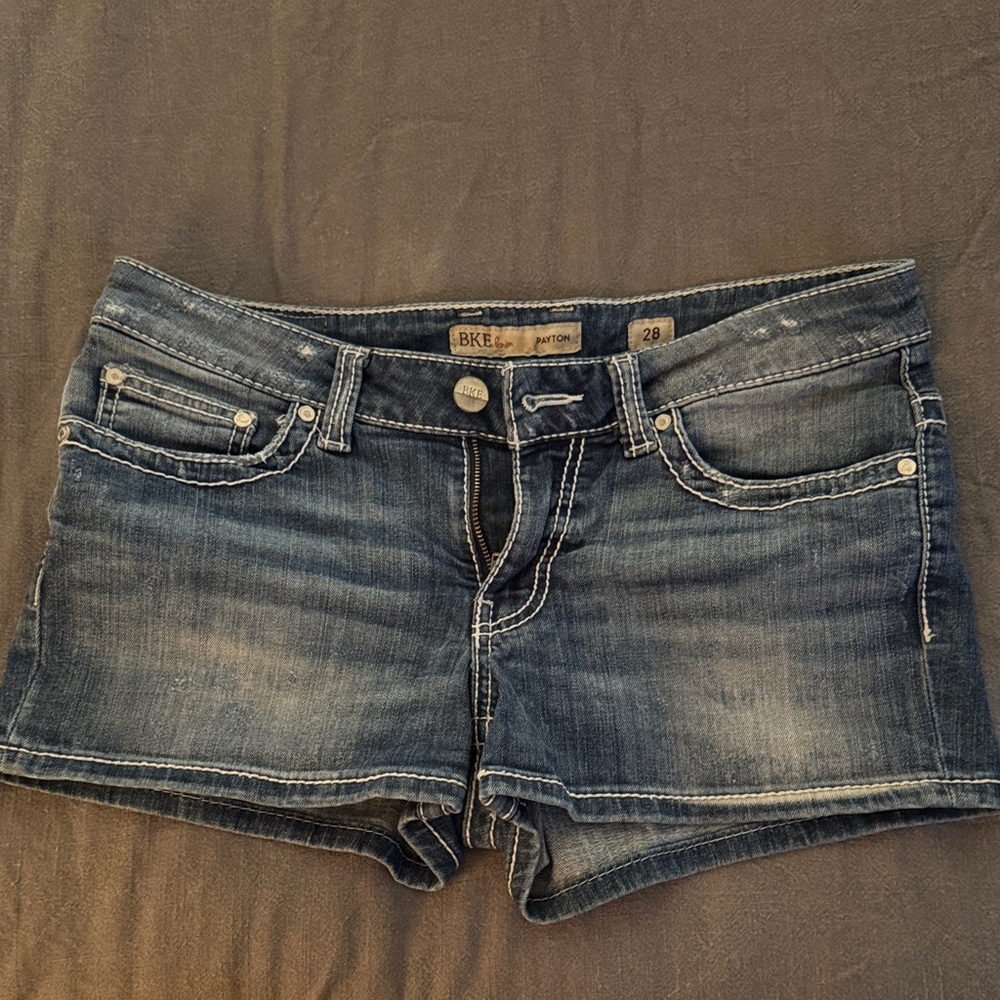 BKE Dark Blue Denim Shorts